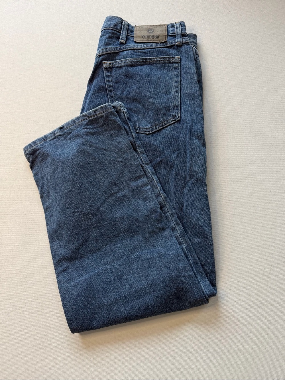EUC Men's Wrangler Men's Dark Blue Denim Jeans 34x30 (KB7)